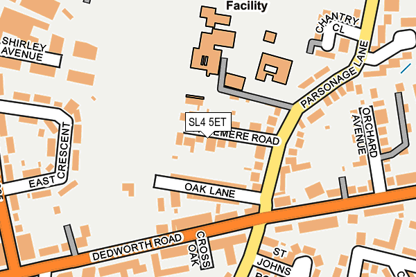 SL4 5ET map - OS OpenMap – Local (Ordnance Survey)
