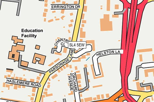 SL4 5EW map - OS OpenMap – Local (Ordnance Survey)