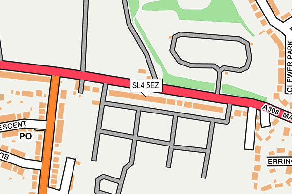 SL4 5EZ map - OS OpenMap – Local (Ordnance Survey)