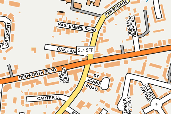 SL4 5FF map - OS OpenMap – Local (Ordnance Survey)
