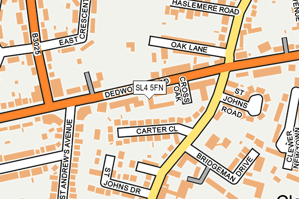 SL4 5FN map - OS OpenMap – Local (Ordnance Survey)