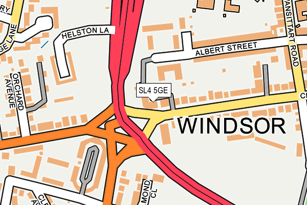 SL4 5GE map - OS OpenMap – Local (Ordnance Survey)