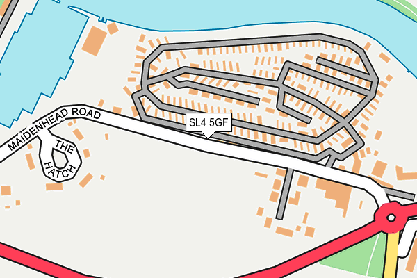 SL4 5GF map - OS OpenMap – Local (Ordnance Survey)