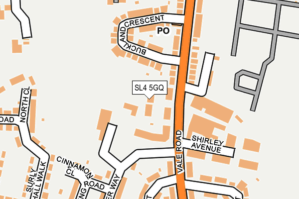 SL4 5GQ map - OS OpenMap – Local (Ordnance Survey)