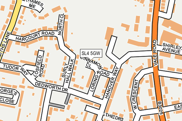SL4 5GW map - OS OpenMap – Local (Ordnance Survey)