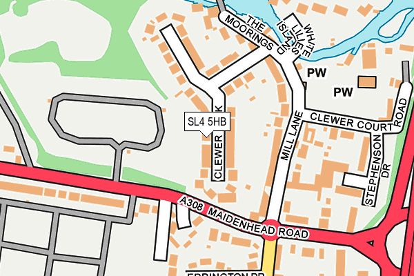 SL4 5HB map - OS OpenMap – Local (Ordnance Survey)