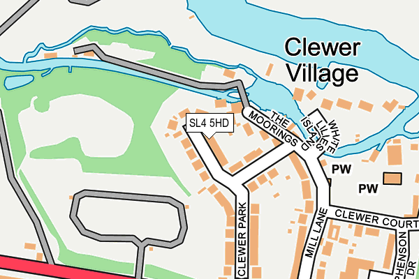 SL4 5HD map - OS OpenMap – Local (Ordnance Survey)