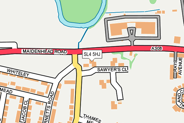 SL4 5HJ map - OS OpenMap – Local (Ordnance Survey)