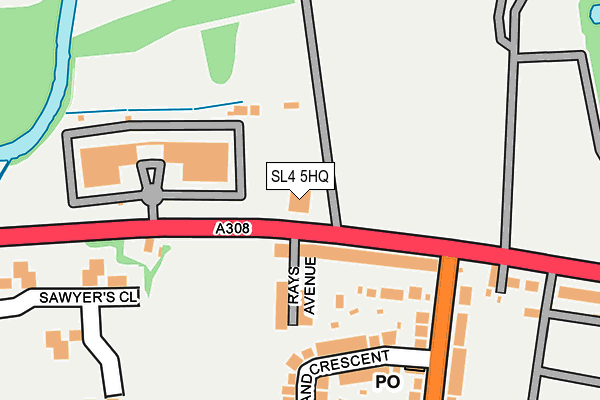 SL4 5HQ map - OS OpenMap – Local (Ordnance Survey)