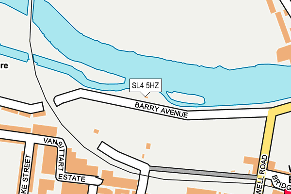 SL4 5HZ map - OS OpenMap – Local (Ordnance Survey)