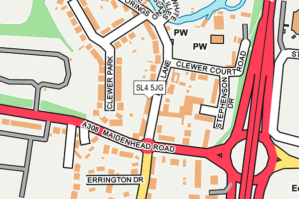 SL4 5JG map - OS OpenMap – Local (Ordnance Survey)