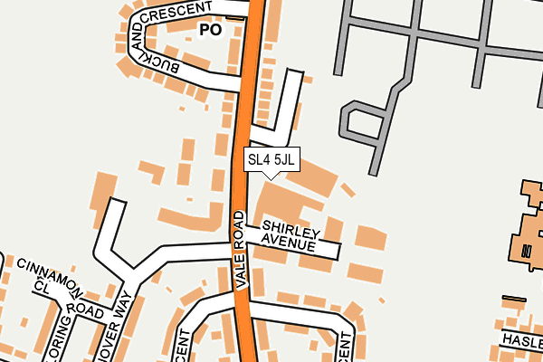 SL4 5JL map - OS OpenMap – Local (Ordnance Survey)