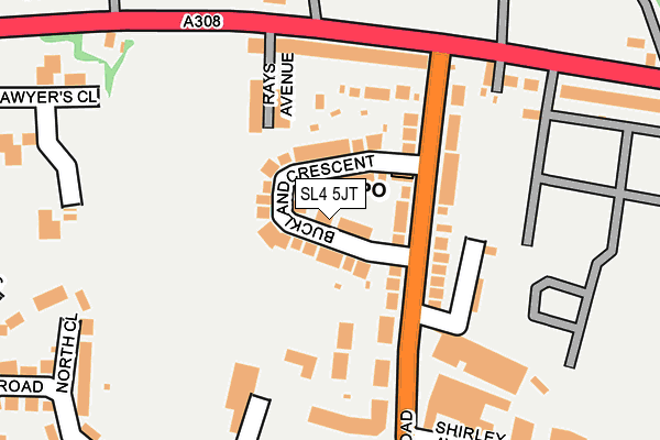 SL4 5JT map - OS OpenMap – Local (Ordnance Survey)