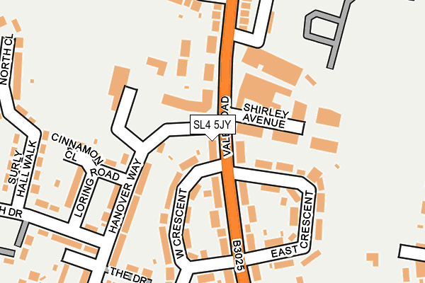 SL4 5JY map - OS OpenMap – Local (Ordnance Survey)