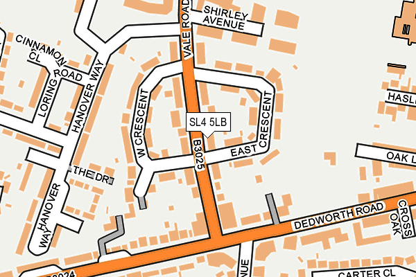 SL4 5LB map - OS OpenMap – Local (Ordnance Survey)