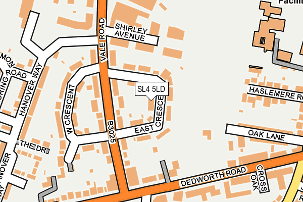 SL4 5LD map - OS OpenMap – Local (Ordnance Survey)