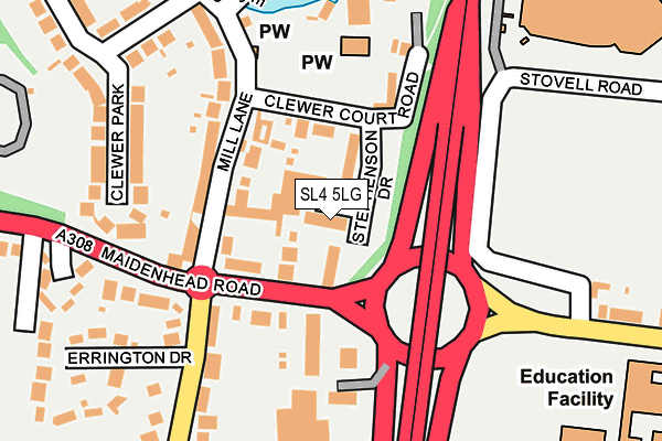 SL4 5LG map - OS OpenMap – Local (Ordnance Survey)