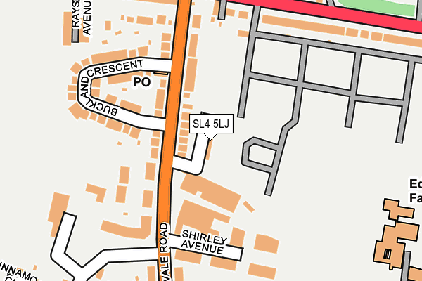SL4 5LJ map - OS OpenMap – Local (Ordnance Survey)