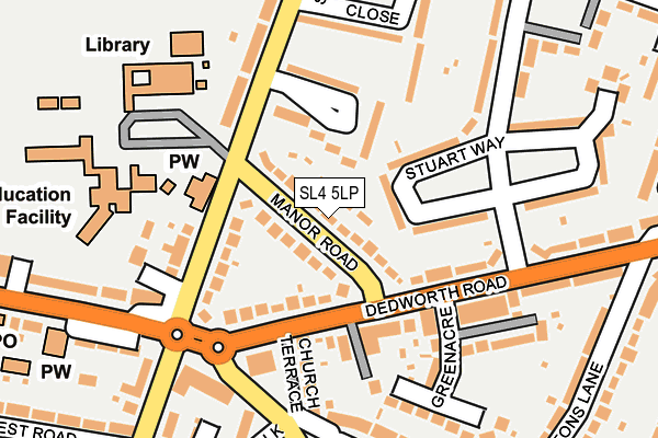 SL4 5LP map - OS OpenMap – Local (Ordnance Survey)
