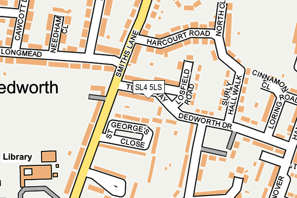 SL4 5LS map - OS OpenMap – Local (Ordnance Survey)