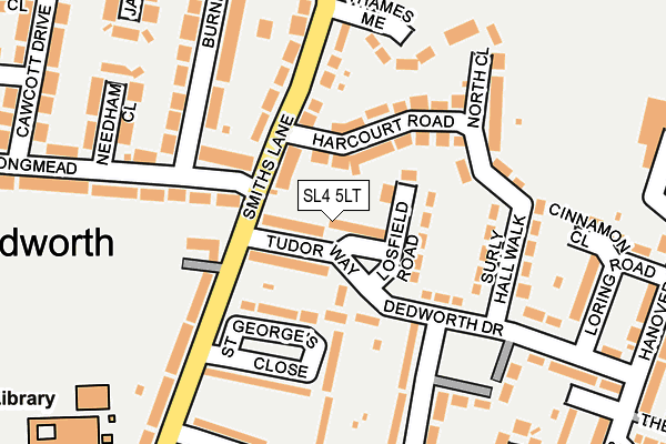 SL4 5LT map - OS OpenMap – Local (Ordnance Survey)