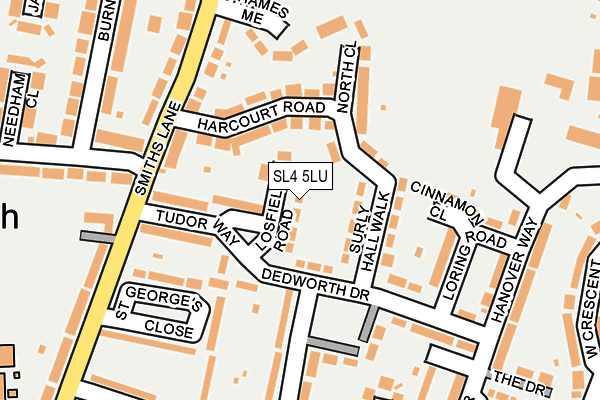 SL4 5LU map - OS OpenMap – Local (Ordnance Survey)