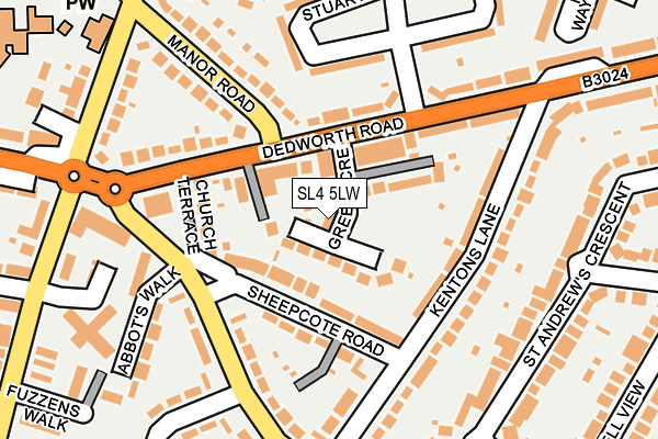 SL4 5LW map - OS OpenMap – Local (Ordnance Survey)