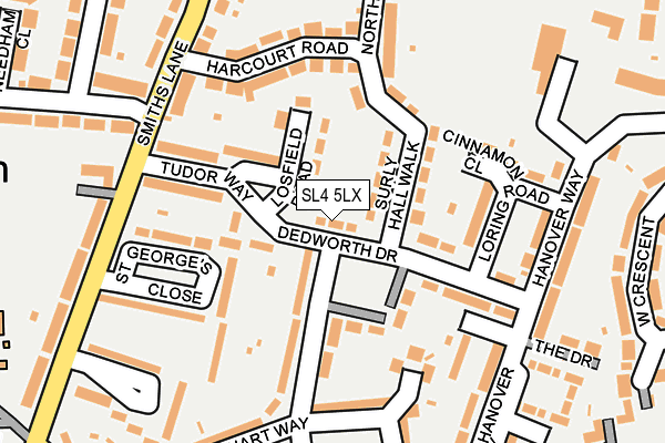 SL4 5LX map - OS OpenMap – Local (Ordnance Survey)
