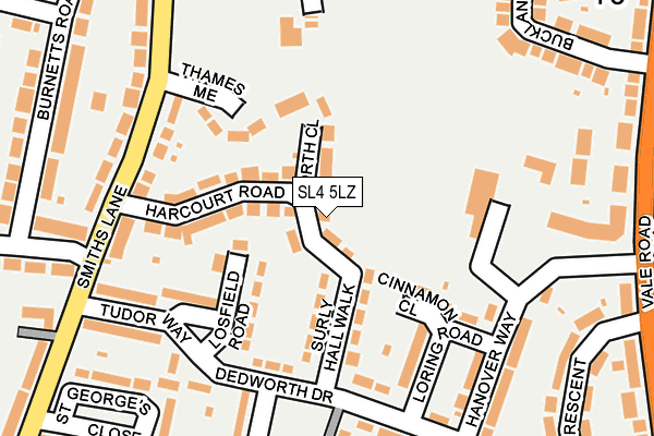 SL4 5LZ map - OS OpenMap – Local (Ordnance Survey)