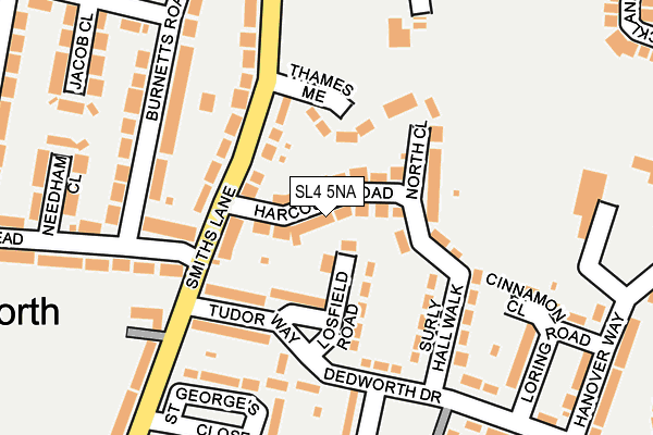 SL4 5NA map - OS OpenMap – Local (Ordnance Survey)