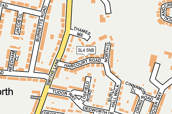 SL4 5NB map - OS OpenMap – Local (Ordnance Survey)