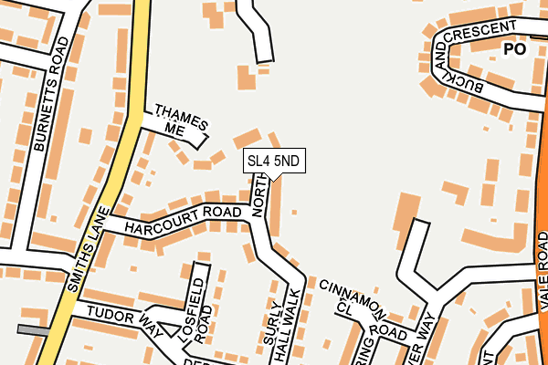 SL4 5ND map - OS OpenMap – Local (Ordnance Survey)