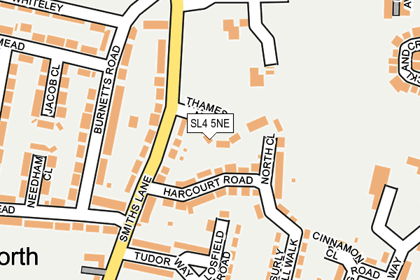 SL4 5NE map - OS OpenMap – Local (Ordnance Survey)