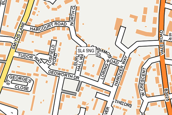 SL4 5NG map - OS OpenMap – Local (Ordnance Survey)