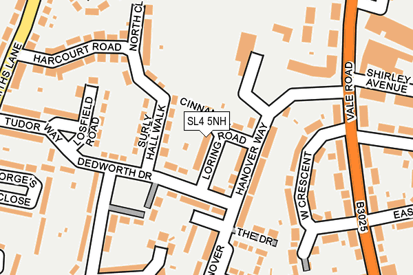 SL4 5NH map - OS OpenMap – Local (Ordnance Survey)