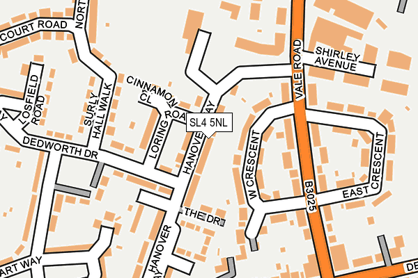 SL4 5NL map - OS OpenMap – Local (Ordnance Survey)