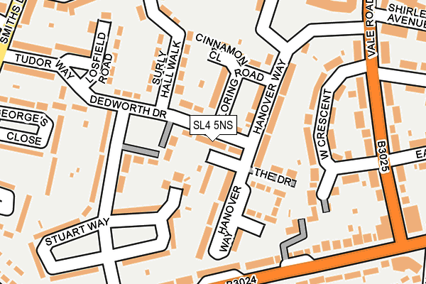 SL4 5NS map - OS OpenMap – Local (Ordnance Survey)