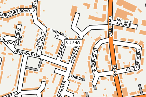 SL4 5NW map - OS OpenMap – Local (Ordnance Survey)