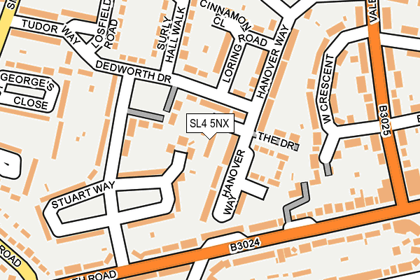 SL4 5NX map - OS OpenMap – Local (Ordnance Survey)