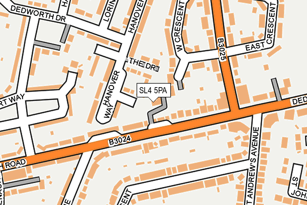 SL4 5PA map - OS OpenMap – Local (Ordnance Survey)