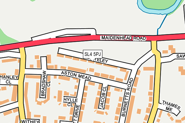 SL4 5PJ map - OS OpenMap – Local (Ordnance Survey)