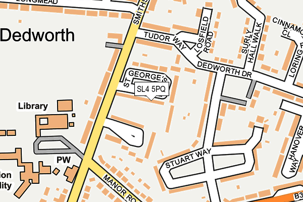 SL4 5PQ map - OS OpenMap – Local (Ordnance Survey)