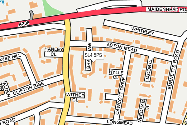 SL4 5PS map - OS OpenMap – Local (Ordnance Survey)
