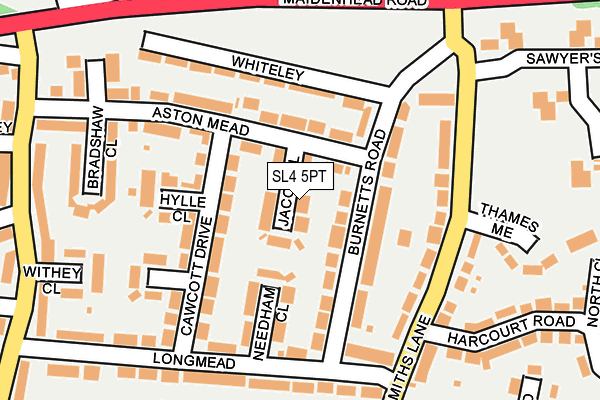 SL4 5PT map - OS OpenMap – Local (Ordnance Survey)