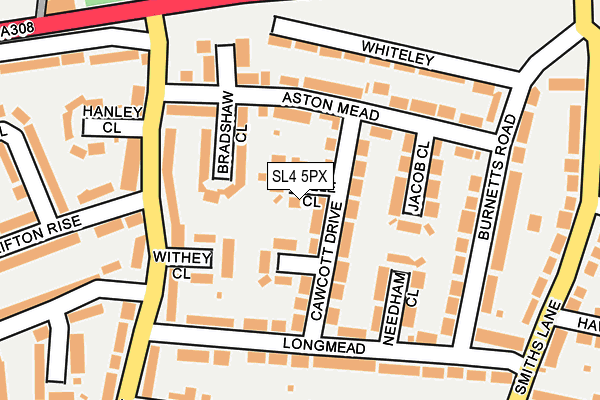 SL4 5PX map - OS OpenMap – Local (Ordnance Survey)
