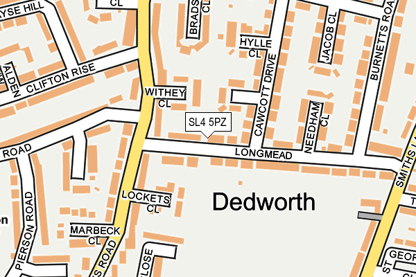 SL4 5PZ map - OS OpenMap – Local (Ordnance Survey)