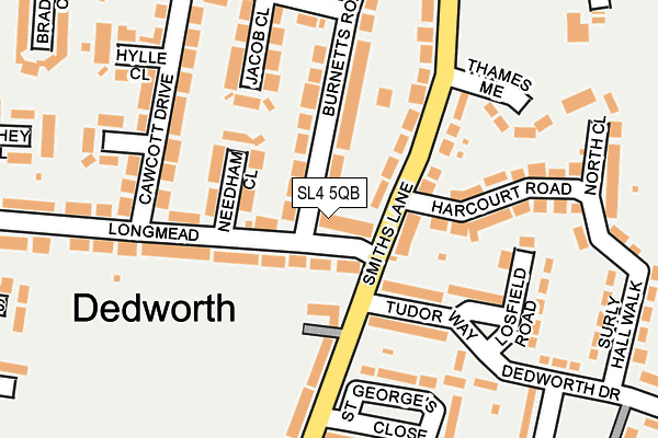 SL4 5QB map - OS OpenMap – Local (Ordnance Survey)