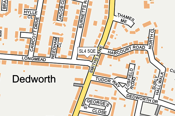 SL4 5QE map - OS OpenMap – Local (Ordnance Survey)