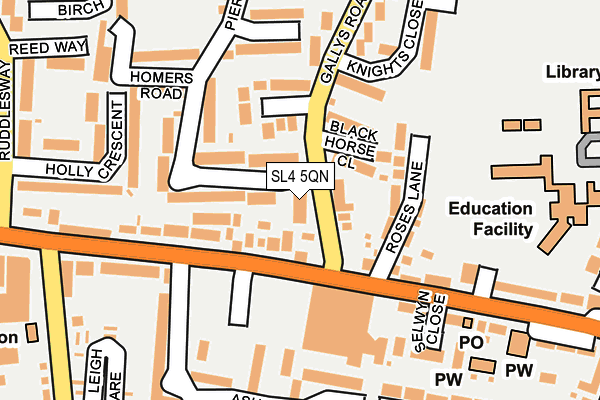 SL4 5QN map - OS OpenMap – Local (Ordnance Survey)