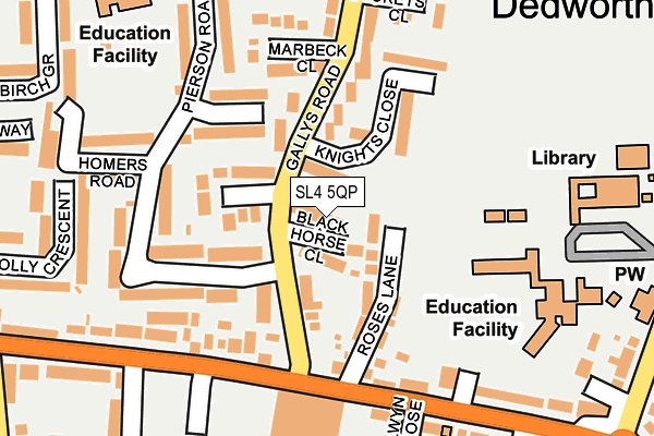 SL4 5QP map - OS OpenMap – Local (Ordnance Survey)